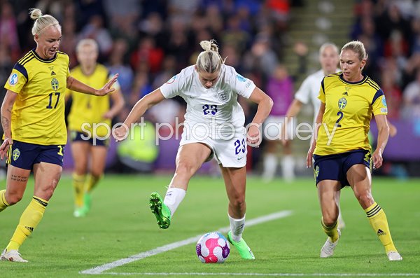 Alessia Russo England scores v Sweden Semi Final EURO 2022