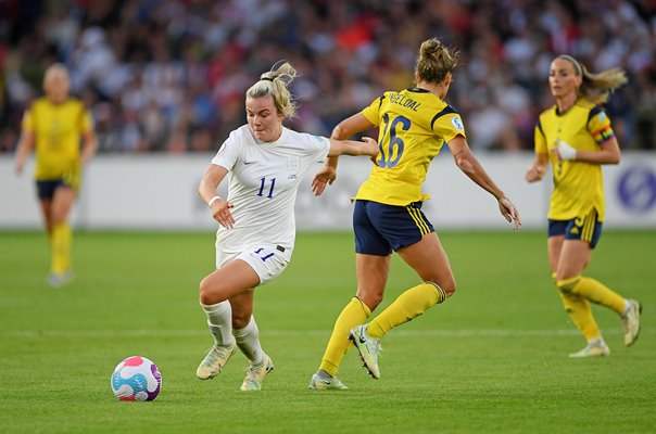 Lauren Hemp England v Filippa Angeldal Sweden Semi Final Euro 2022