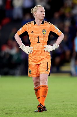 Hedvig Lindahl Sweden goal keeper v England Women's EURO 2022