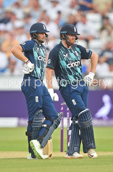 Joe Root & Jonny Bairstow England v South Africa ODI Durham 2022