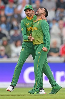 Keshav Maharaj & Tabraiz Shamsi South Africa v England ODI Old Trafford 2022