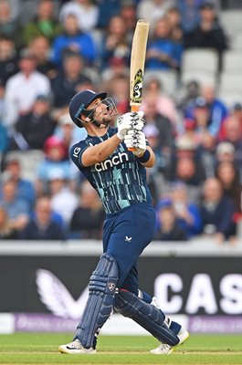 Liam Livingstone England six v South Africa ODI Old Trafford 2022