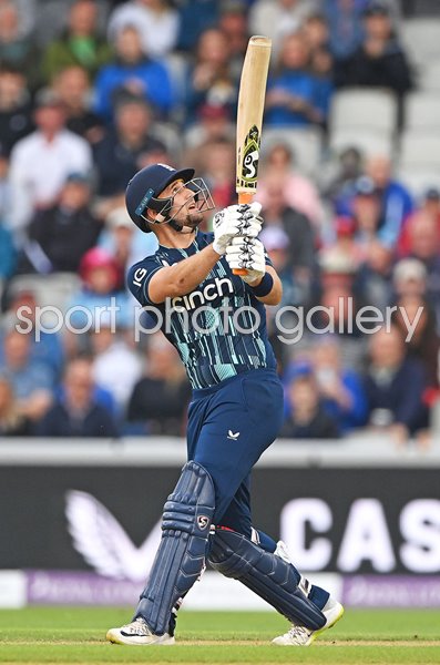 Liam Livingstone England six v South Africa ODI Old Trafford 2022