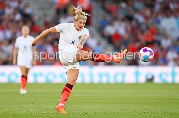 Millie Bright shoots England v Northern Ireland Women's EURO 2022
