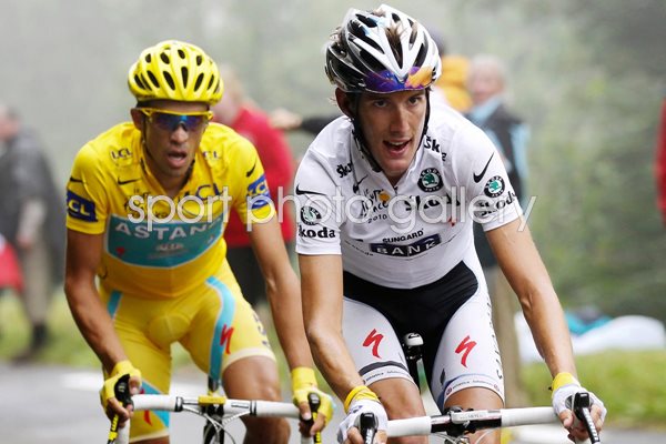 Andy Schleck and Alberto Contador - Tourmalet