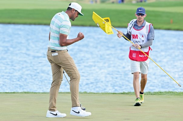 Tony Finau USA wins 3M Open TPC Twin Cities Blaine Minnesota 2022