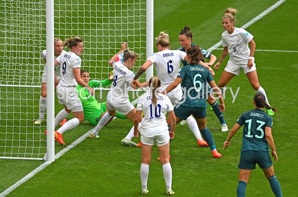 Mary Earps England goal-line chaos v Germany Women's EURO Final 2022