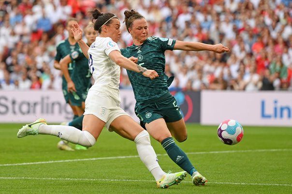 Lucy Bronze England v Marina Hegering Germany Women's EURO Final 2022