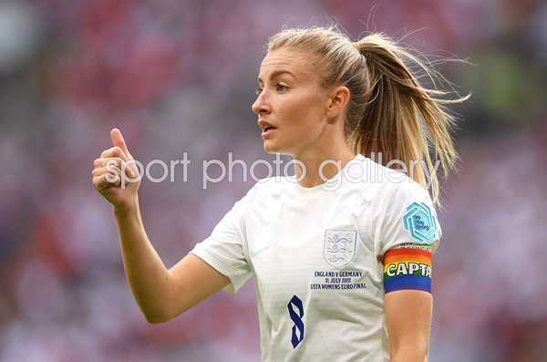 Leah Williamson England captain v Germany Women's EURO Final 2022