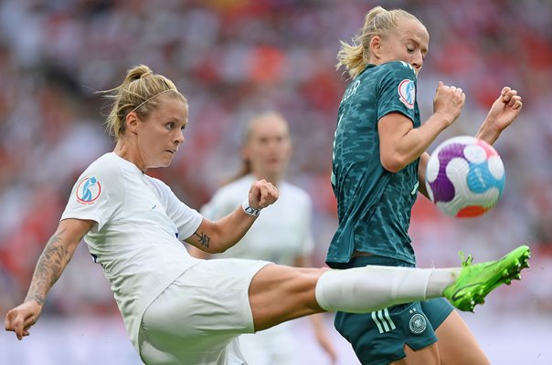 Rachel Daly England v Lea Schuller Germany Women's Euro Final 2022
