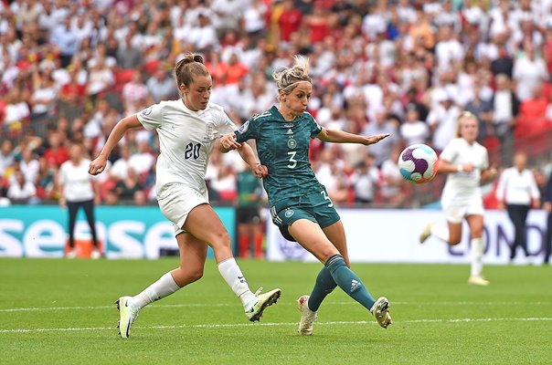 Ella Tonne England scores v Germany Women's EURO Final 2022