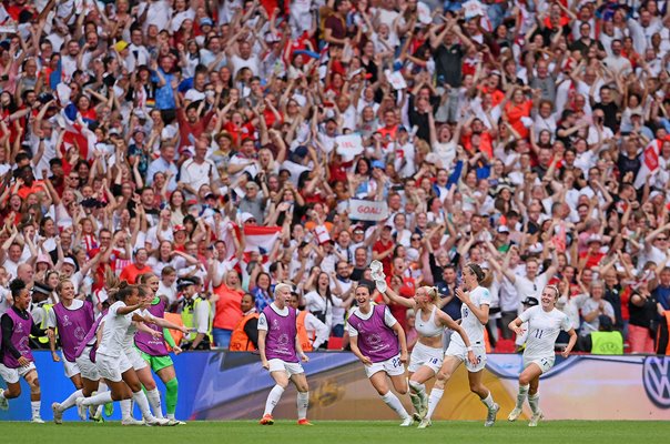 Chloe Kelly Englandcelebrates winning goal v Germany Wembley Euros 2022