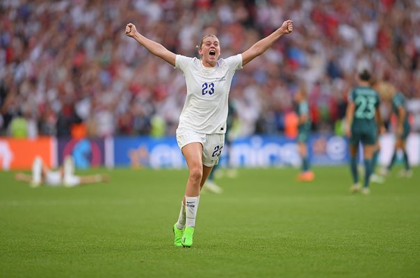 Alessia Russo England celebrates v Germany Women's EURO Final 2022