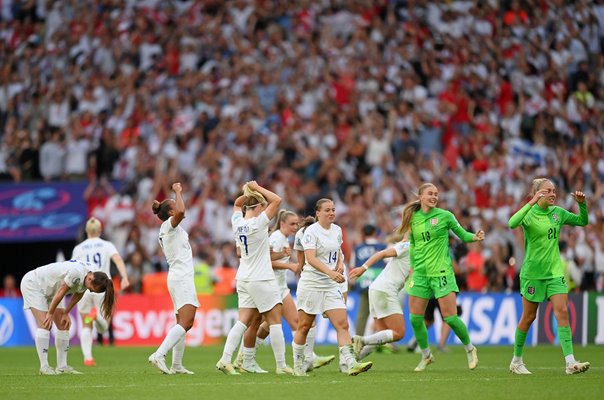England winning moment v Germany Women's EURO Final 2022