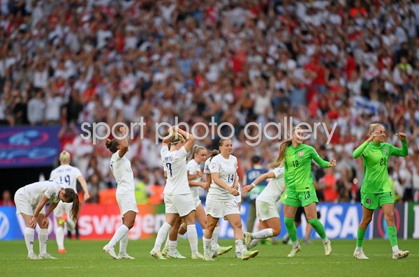 England winning moment v Germany Women's EURO Final 2022