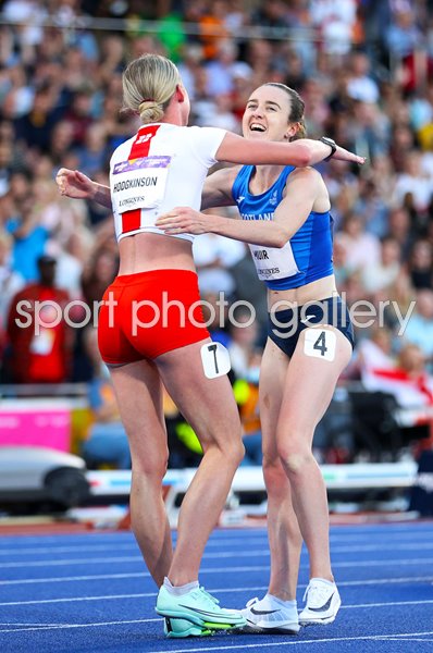 Keely Hodgkinson England & Laura Muir Scotland 800m Final Commonwealth Games 2022