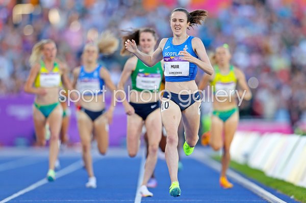 Laura Muir Scotland wins 1500m Gold Commonwealth Games Birmingham 2022