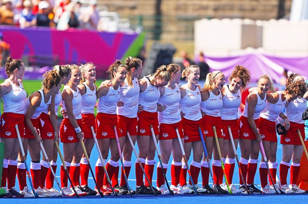 England Team line up Hockey Final Commonwealth Games 2022