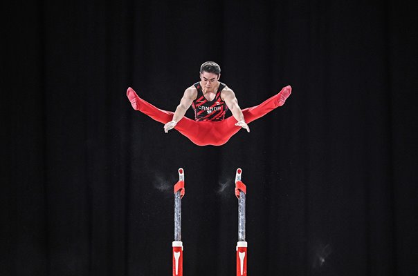 Chris Kaji Canada parallel bars Gymnastics Commonwealth Games 2022