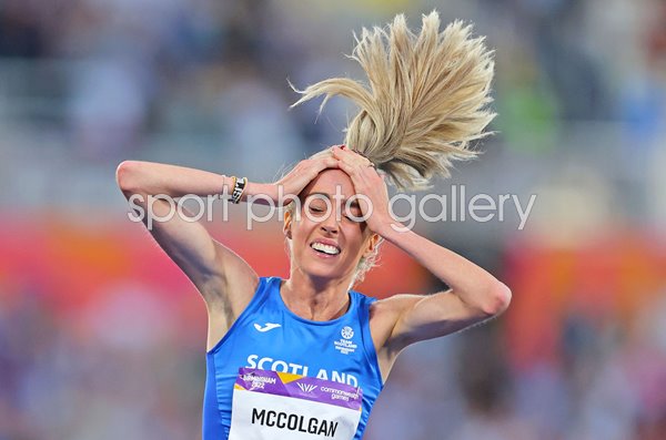Eilish McColgan Scotland celebrates 10,000m Gold Commonwealth Games 2022