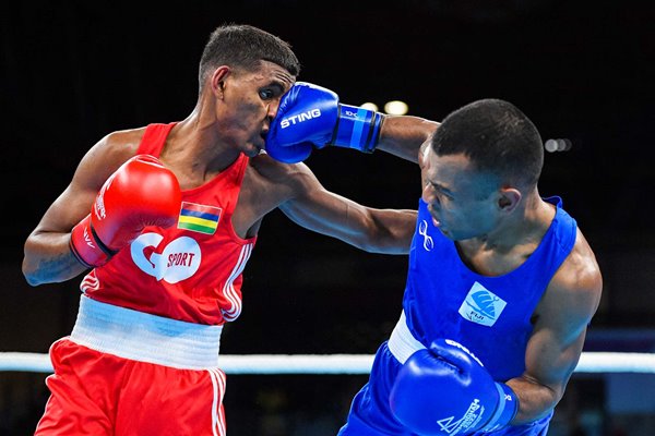 Jone Davule Fiji v Niven Chemben Mauritius Boxing Commonwealth Games 2022