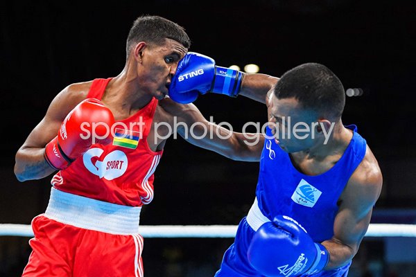 Jone Davule Fiji v Niven Chemben Mauritius Boxing Commonwealth Games 2022