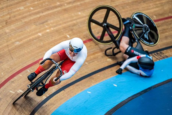 Sophie Capewell England v Sarah Orban Canada Commonwealth Cycling 2022