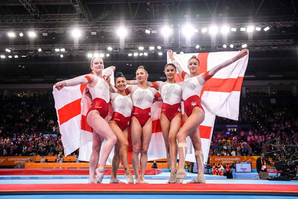 Ondine Achampong, Georgia-Mae Fenton, Claudia Fragapane, Alice Kinsella & Kelly Simm England 2022