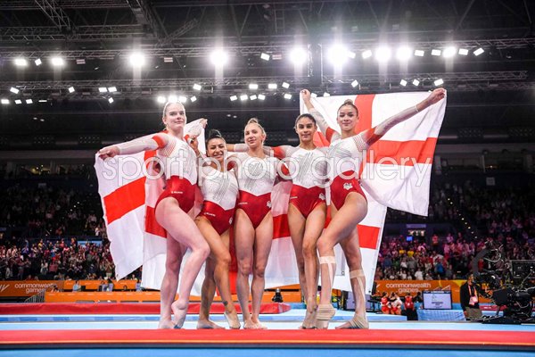 Ondine Achampong, Georgia-Mae Fenton, Claudia Fragapane, Alice Kinsella & Kelly Simm England 2022
