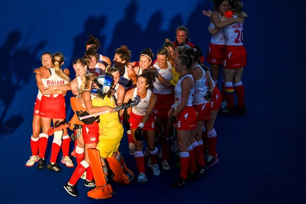 England celebrate Women's Hockey Semi-Final Commonwealth Games 2022