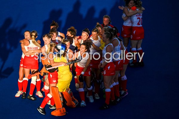 England celebrate Women's Hockey Semi-Final Commonwealth Games 2022