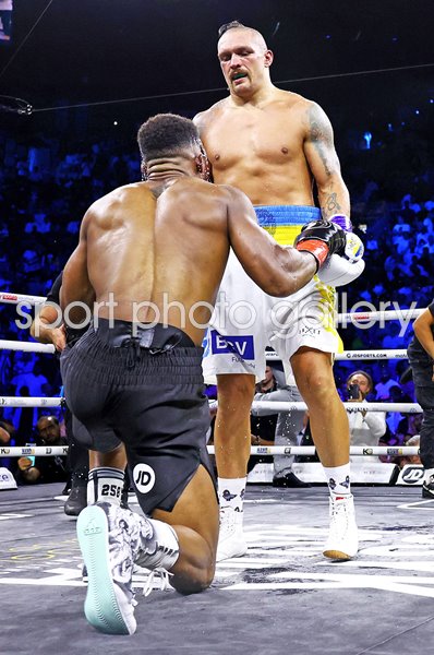 Oleksandr Usyk & Anthony Joshua after World Heavyweight Title Fight 2022