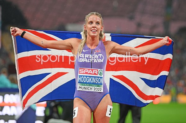 Keely Hodgkinson Great Britain European 800m Champion Munich 2022