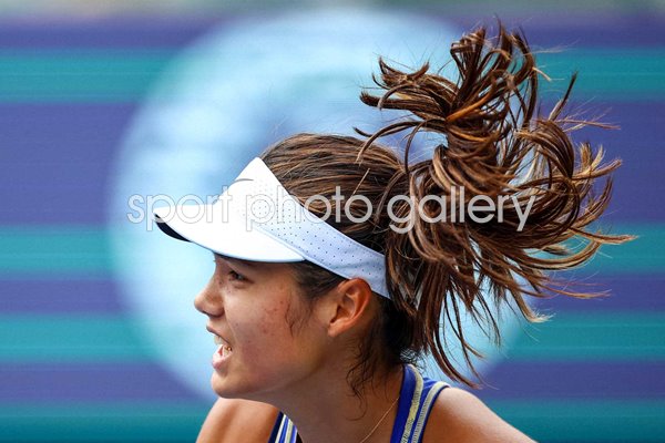 Emma Raducanu Great Britain serves National Bank Open Canada 2022