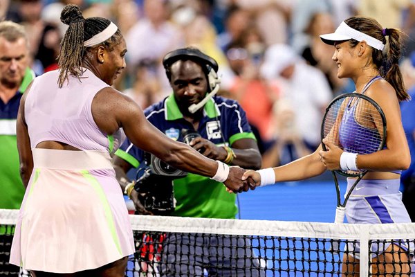 Emma Raducanu beats Serena Williams Western & Southern Open Ohio 2022
