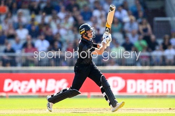 Tristan Stubbs Manchester Originals bats v Trent Rockets The Hundred 2022