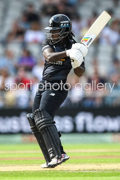 Deandre Dottin Manchester Originals batting v Welsh Fire The Hundred 2022