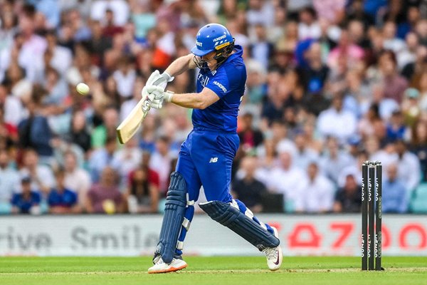 Eoin Morgan London Spirit bats v Oval Invincibles The Hundred 2022