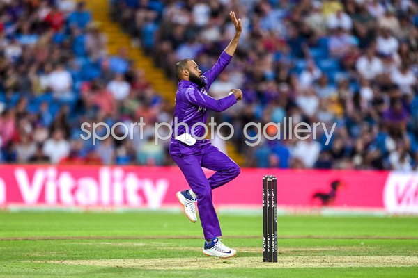 Adil Rashid Northern Superchargers v Trent Rockets The Hundred 2022