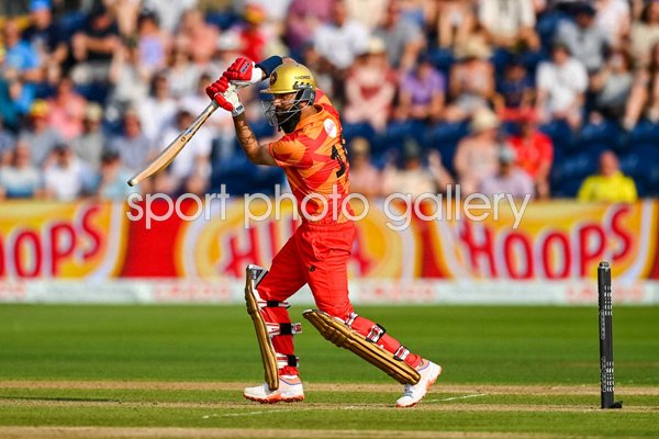 Moeen Ali Birmingham Phoenix bats v Welsh Fire The Hundred 2022