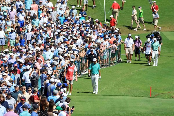 Scottie Scheffler USA & Rory McIlroy Tour Championship East Lake 2022