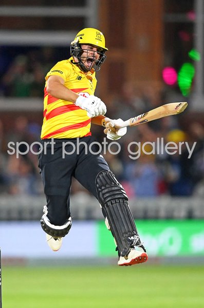 Lewis Gregory Trent Rockets celebrates winning The Hundred Final 2022