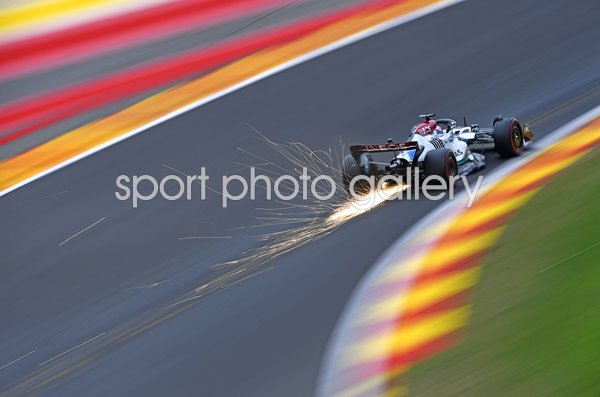 George Russell Great Britain driving Mercedes Belgium Grand Prix 2022