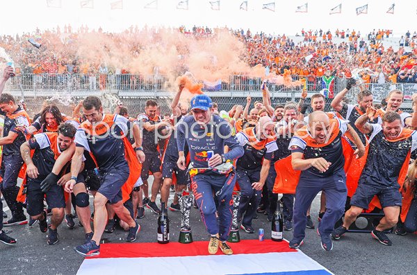 Max Verstappen Red Bull celebrates Netherlands Grand Prix 2022