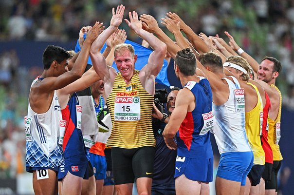 Arthur Abele Germany Guard of Honour Decathlon Europeans Munich 2022