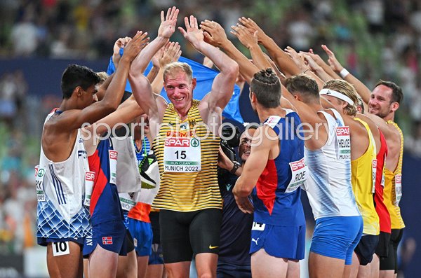 Arthur Abele Germany Guard of Honour Decathlon Europeans Munich 2022