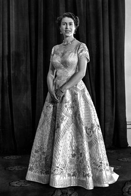 Queen Elizabeth II Coronation Gown designed by Norman Hartnell 1953