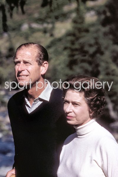 Queen Elizabeth II  with her husband Prince Philip 1970s