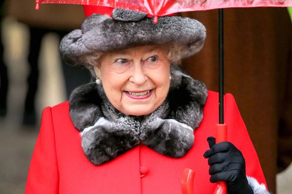 Queen Elizabeth II Christmas Day church service Sandringham 2015