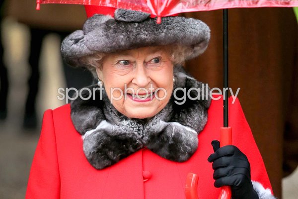 Queen Elizabeth II Christmas Day church service Sandringham 2015